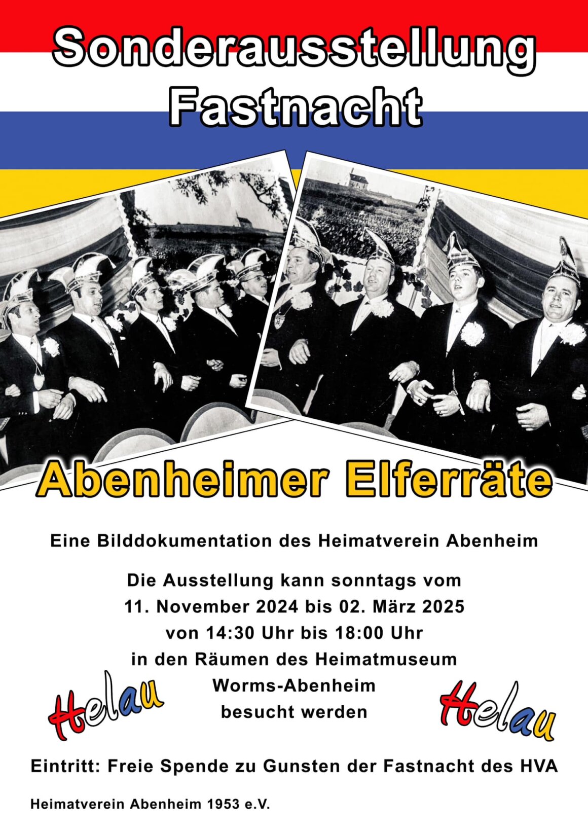 Plakate - Sondeausstellung Fastnacht i Museum Abenheim 